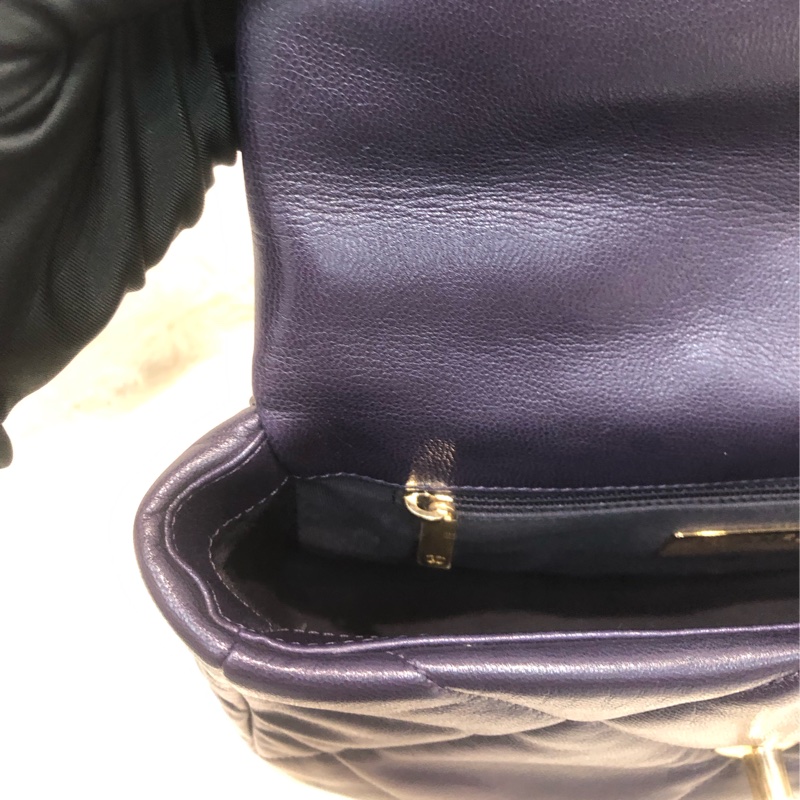 Chanel 19 細紫色金扣 XC515-15