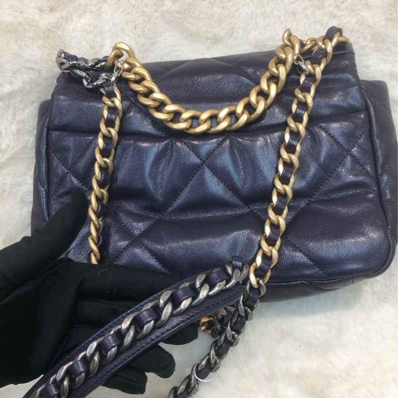 Chanel 19 細紫色金扣 XC515-18