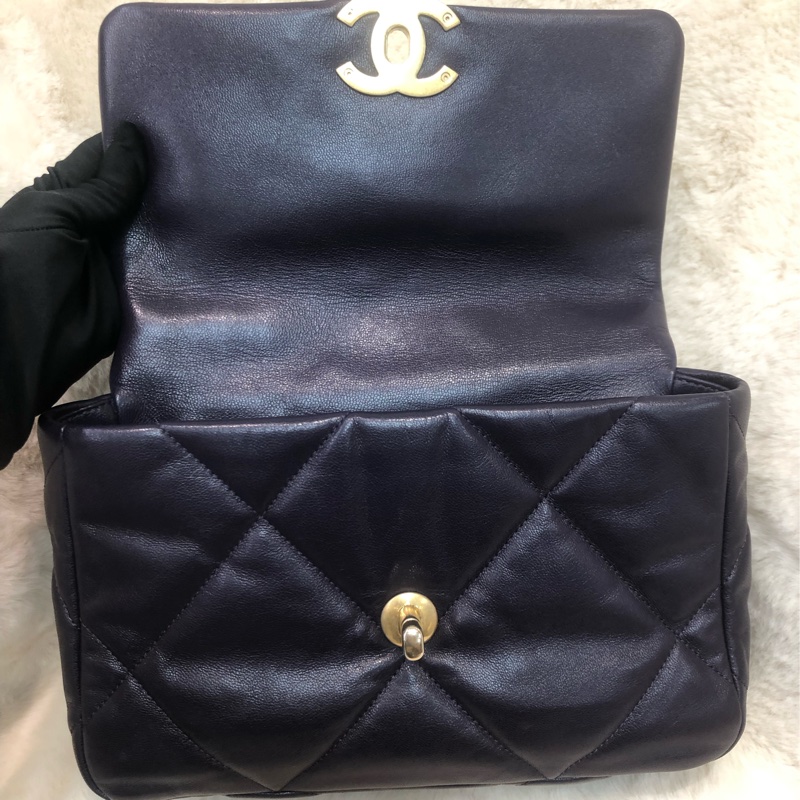 Chanel 19 細紫色金扣 XC515-19