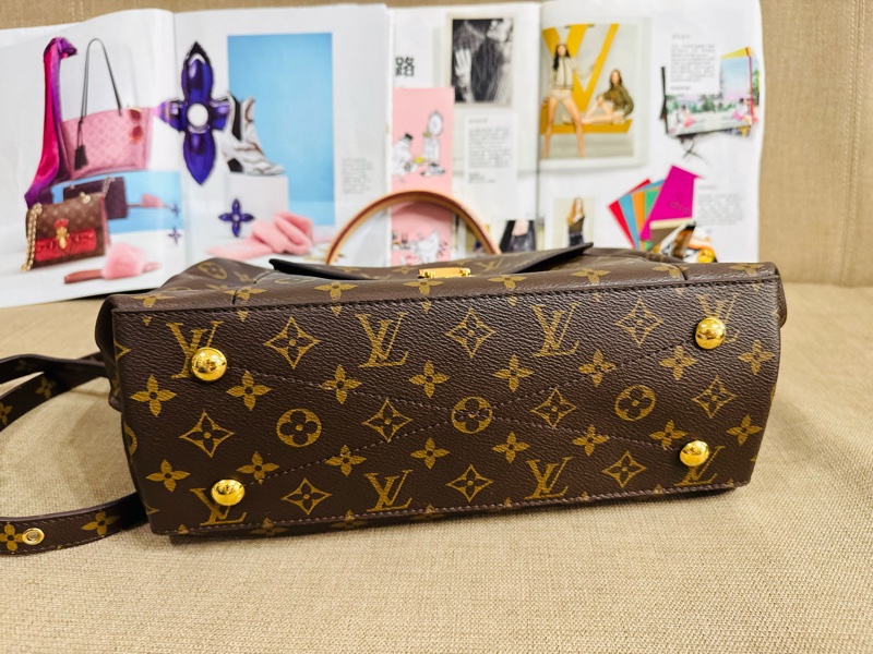 ✨售 二手真品  Louis Vuitton LV M40781 Metis hobo 經典花紋時尚兩用購物包(附背帶)-3