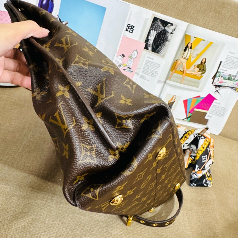 ✨售 二手真品  Louis Vuitton LV M40781 Metis hobo 經典花紋時尚兩用購物包(附背帶)-7