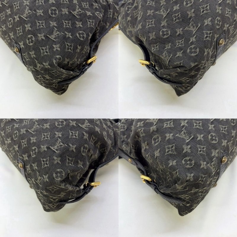 LV Neo Cabby GM黑灰丹寧手提包-9