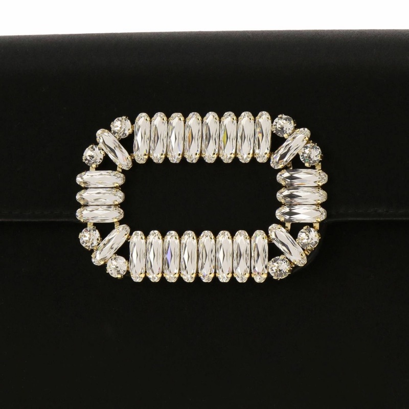 Roger Vivier 女士 絲緞信封手拿包均碼碼24cm*4cm*14cm-2