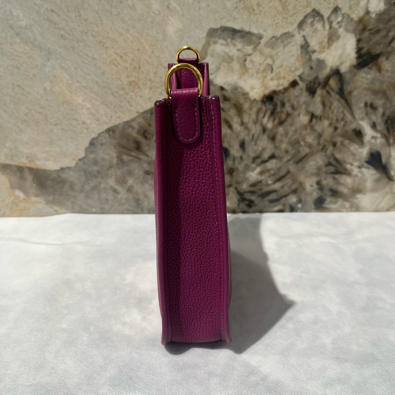 Hermes 海葵紫金釦Evelyne 16cm-1