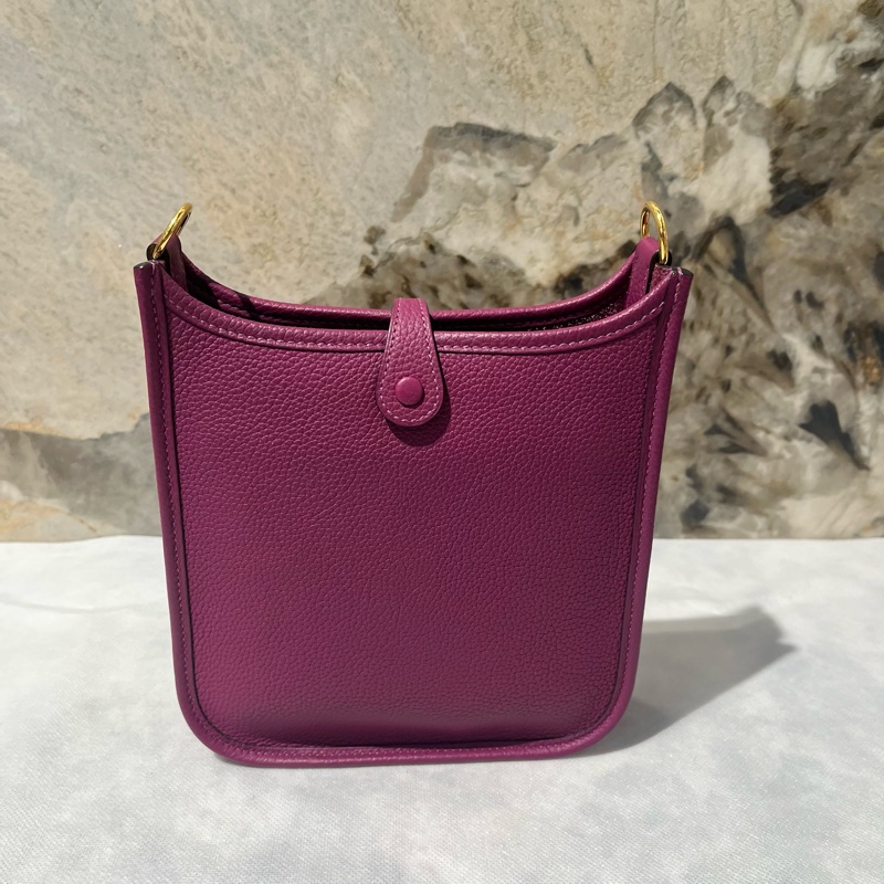 Hermes 海葵紫金釦Evelyne 16cm-2