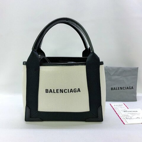 BALENCIAGA NAVY CABAS XS帆布包