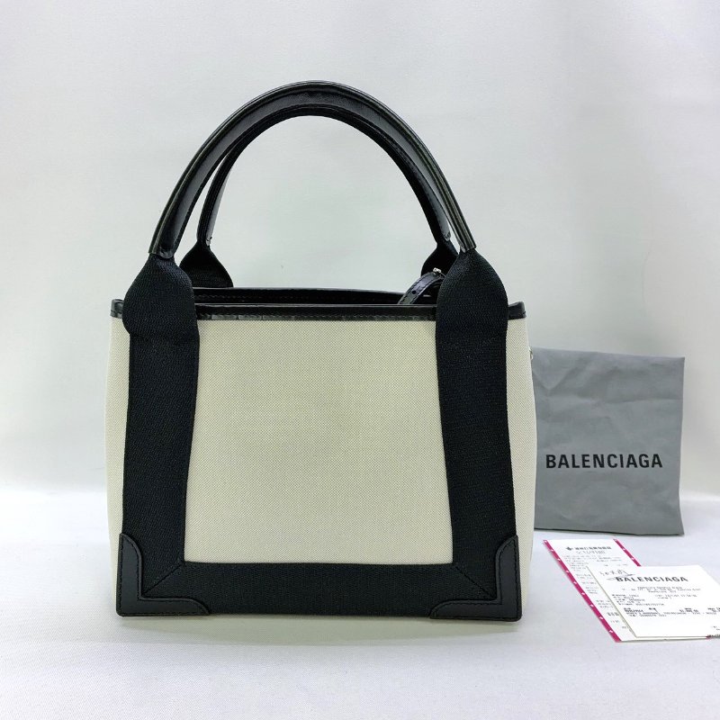BALENCIAGA NAVY CABAS XS帆布包-1