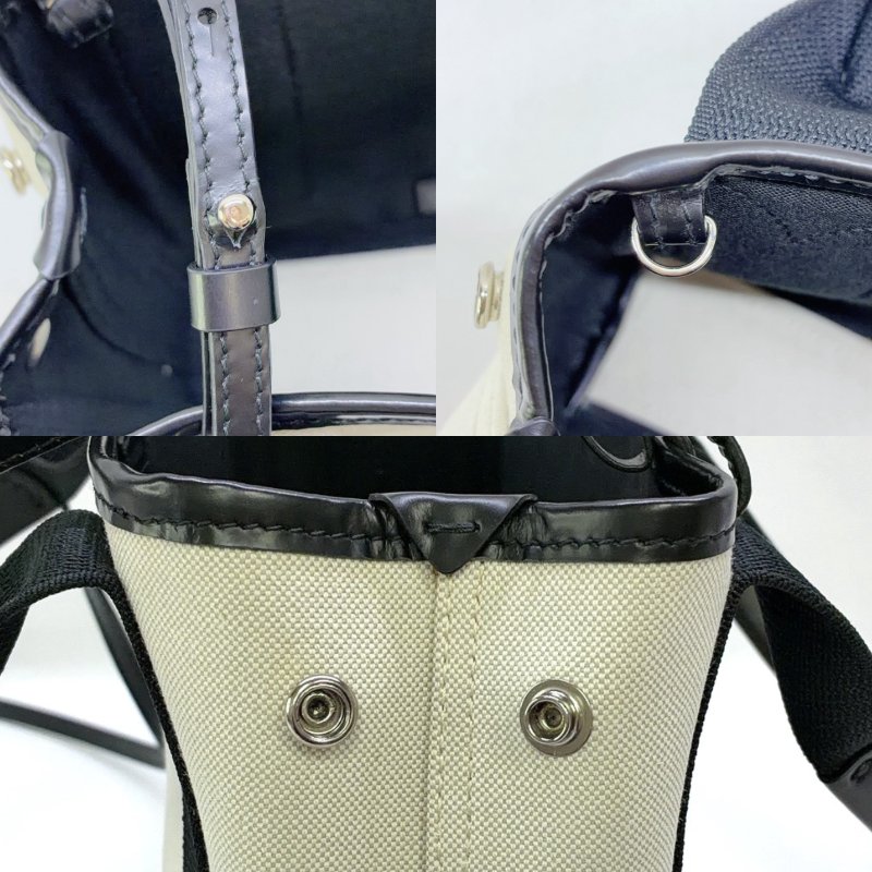 BALENCIAGA NAVY CABAS XS帆布包-5