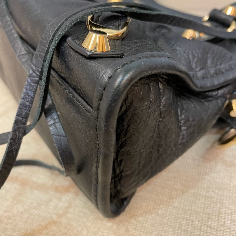 正品Balenciaga巴黎世家mini city機車包-10