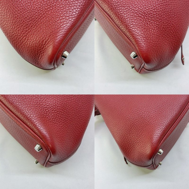 HERMES Picotin 18紅銀釦菜籃子-9