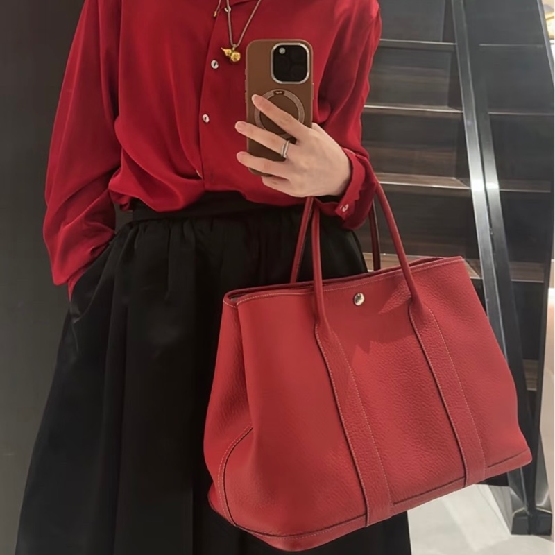 #超值現貨✨#全網最低📣#Hermès Garden Party 36/富貴紅/經典大花園-1