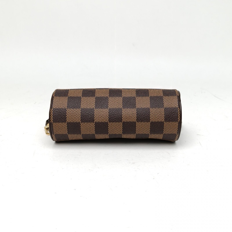 LOUIS VUITTON 棕色棋盤格PVC中古巴比龍Mini圓筒包-3