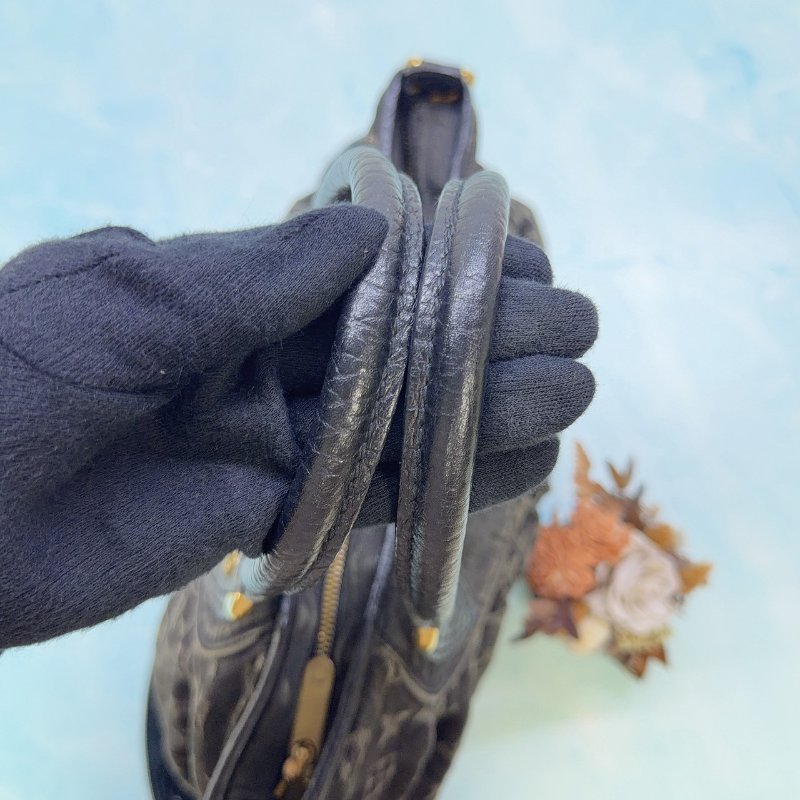LV Denim Neo Cabby GM黑灰丹寧手提包-6