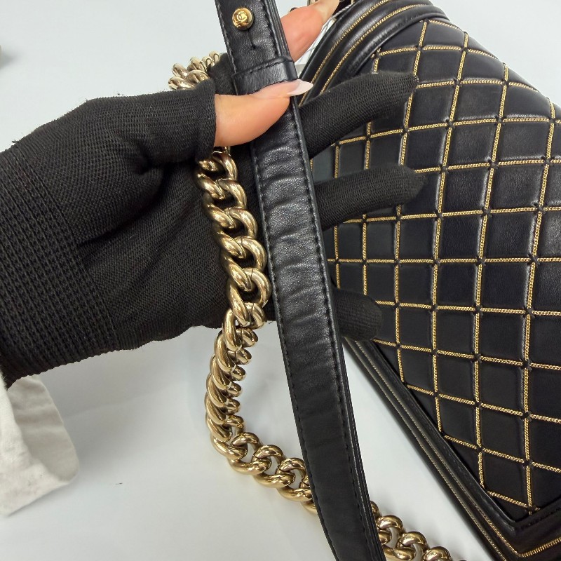 Chanel Leboy medium 
特別版 黑金經典顏色-11