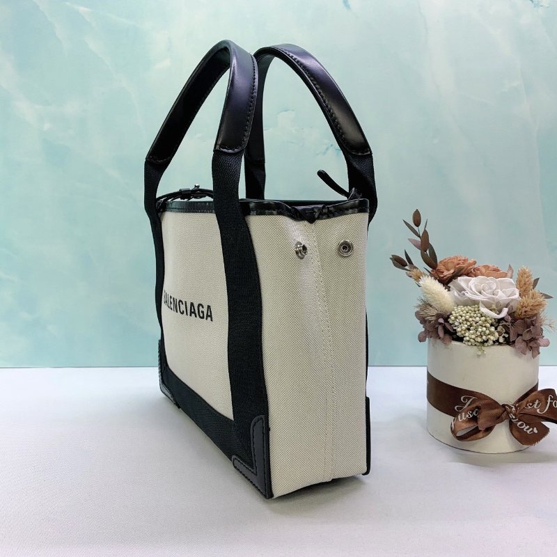 BALENCIAGA NAVY CABAS XS帆布手提肩背包-2
