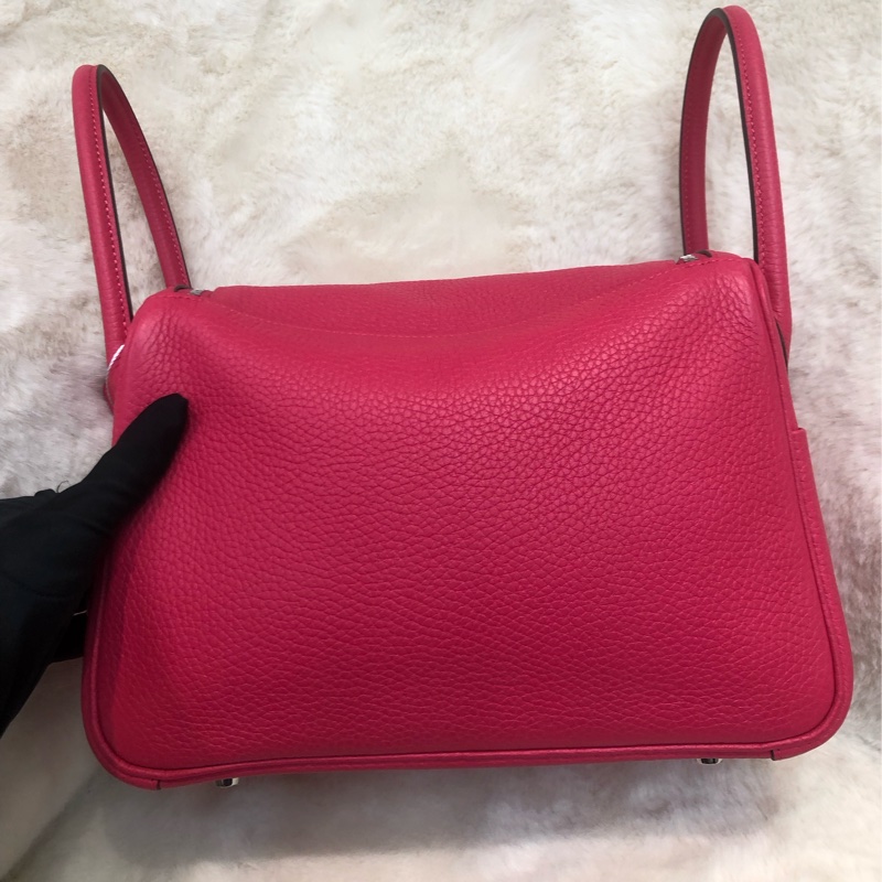 Hermes Lindy 26 銀扣極致粉 D stamp XC383-1