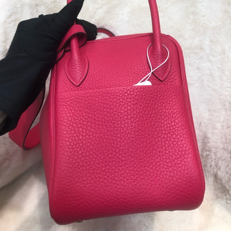 Hermes Lindy 26 銀扣極致粉 D stamp XC383-2