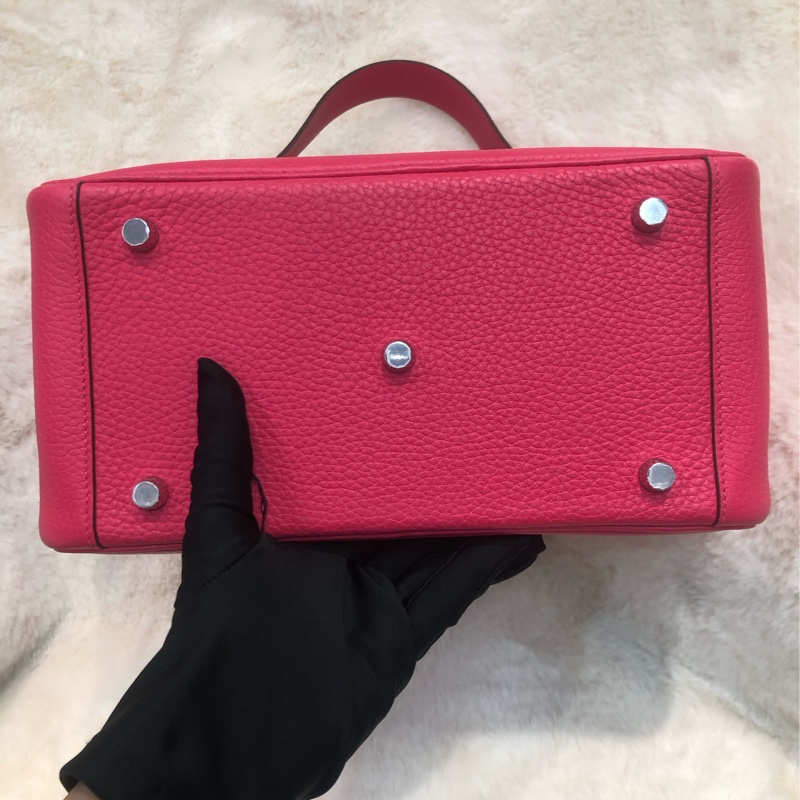 Hermes Lindy 26 銀扣極致粉 D stamp XC383-5
