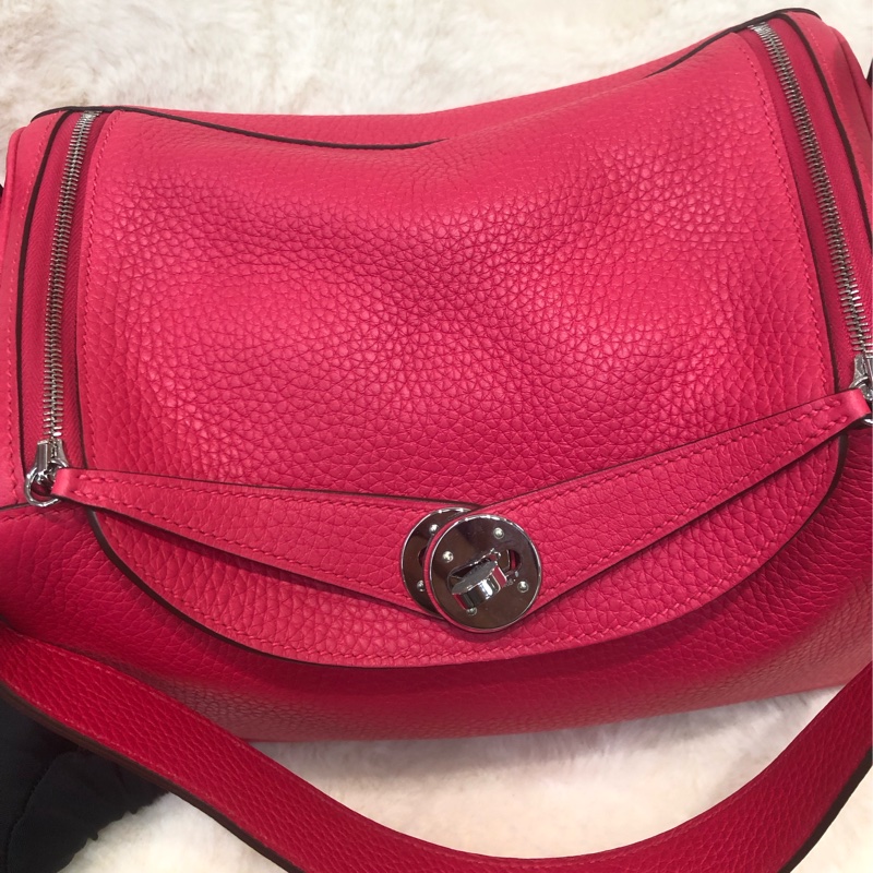 Hermes Lindy 26 銀扣極致粉 D stamp XC383-6
