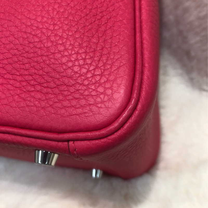 Hermes Lindy 26 銀扣極致粉 D stamp XC383-12