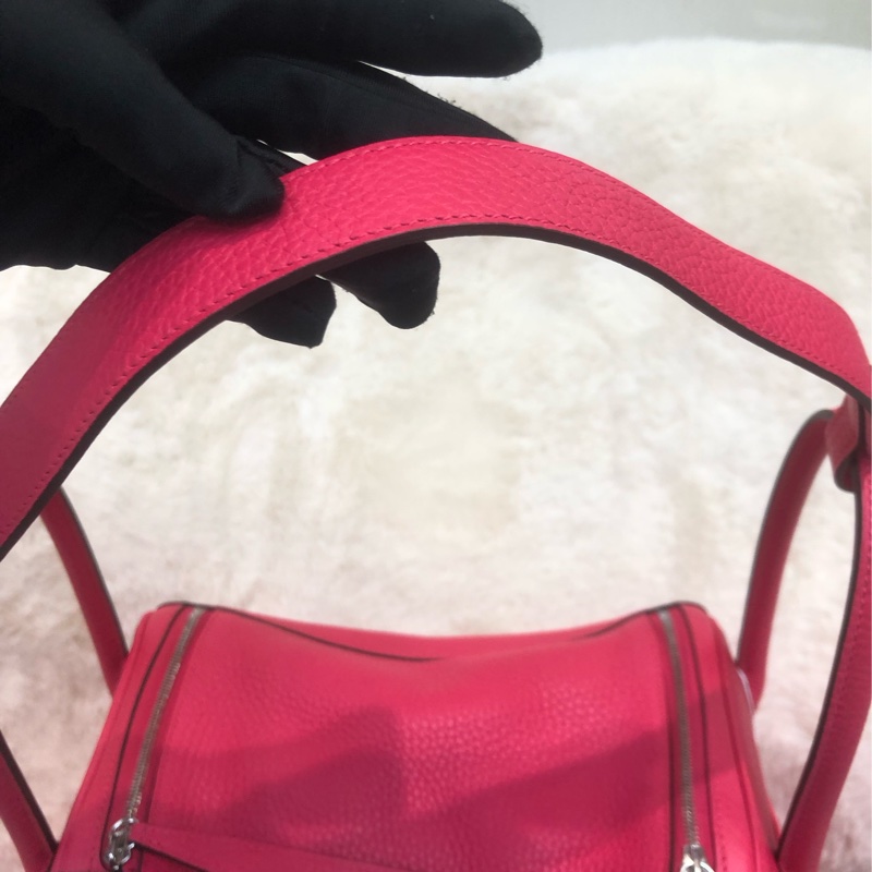 Hermes Lindy 26 銀扣極致粉 D stamp XC383-13