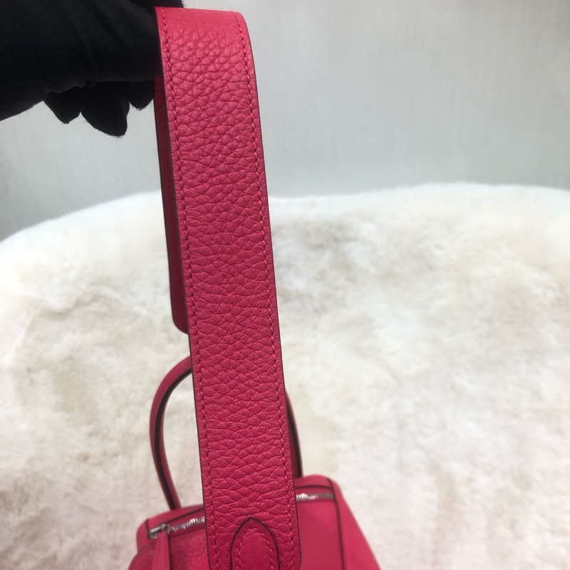 Hermes Lindy 26 銀扣極致粉 D stamp XC383-14