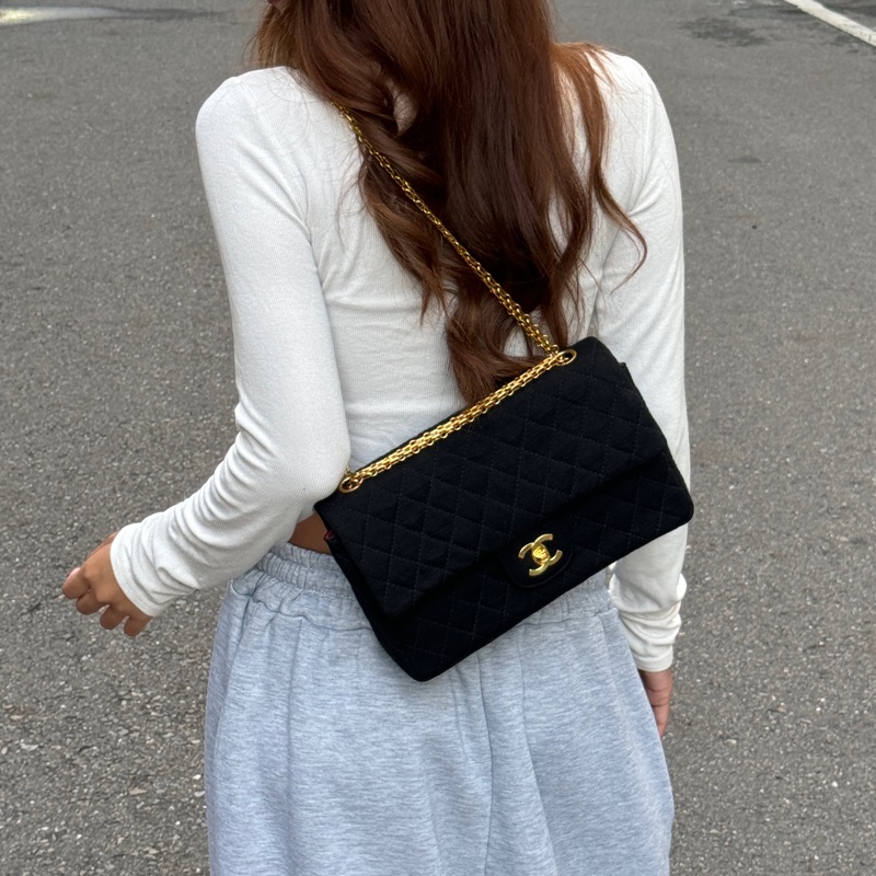 【超級新🆕】 Chanel CF25 黑金 黃金鏈 肩背包 （專櫃386,300）-0