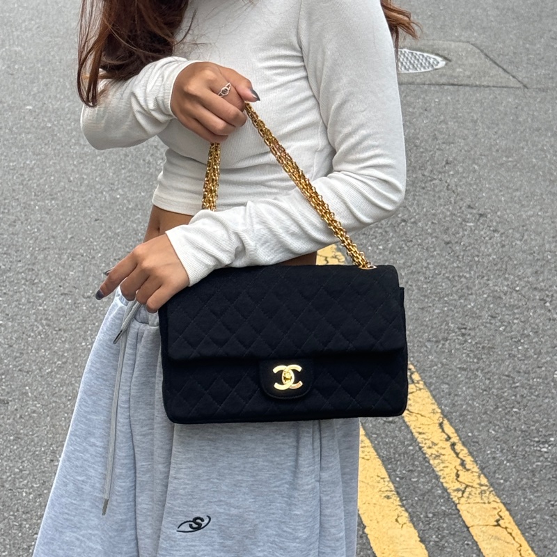 【超級新🆕】 Chanel CF25 黑金 黃金鏈 肩背包 （專櫃386,300）-1