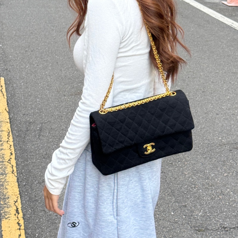 【超級新🆕】 Chanel CF25 黑金 黃金鏈 肩背包 （專櫃386,300）-2