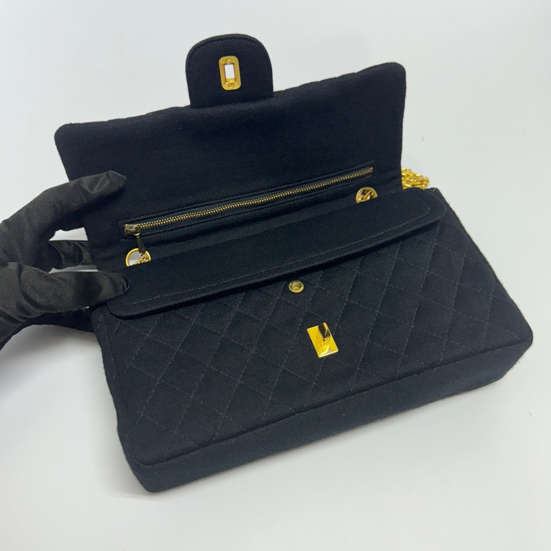 【超級新🆕】 Chanel CF25 黑金 黃金鏈 肩背包 （專櫃386,300）-15