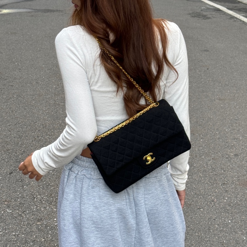 【超級新🆕】 Chanel CF25 黑金 黃金鏈 肩背包 （專櫃386,300）-22