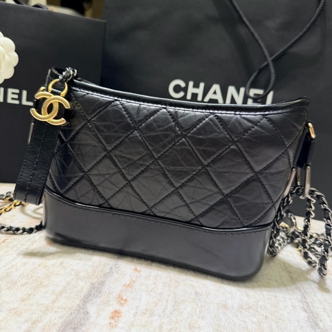 香奈兒 Chanel 黑金流浪包 小款