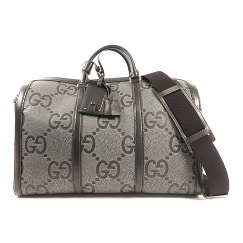 GUCCI 【激減優惠】牛皮皮革Boston Bag銀扣手挽肩背兩用袋