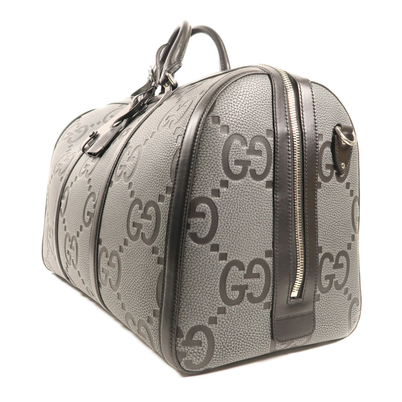 GUCCI 【激減優惠】牛皮皮革Boston Bag銀扣手挽肩背兩用袋-2