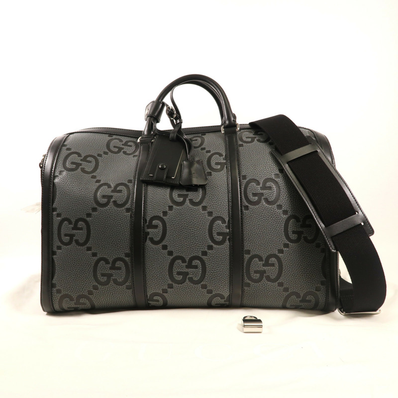 GUCCI 【激減優惠】牛皮皮革Boston Bag銀扣手挽肩背兩用袋-12