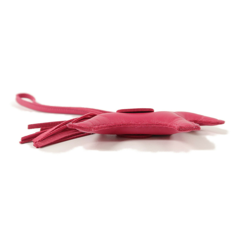 HERMES Milo皮革Rodeo PM掛飾Rose Mexico-2