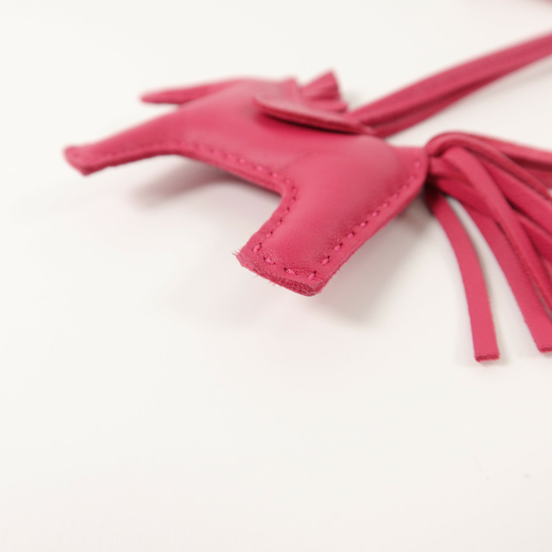 HERMES Milo皮革Rodeo PM掛飾Rose Mexico-8