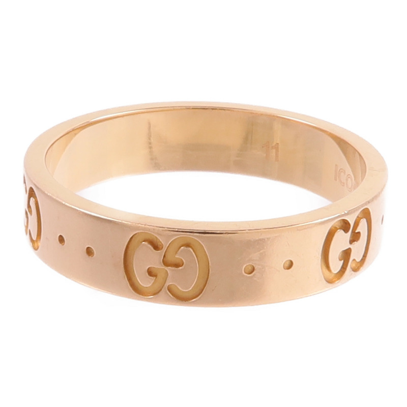 GUCCI 18K玫瑰金Gucci Icon Ring戒指-2