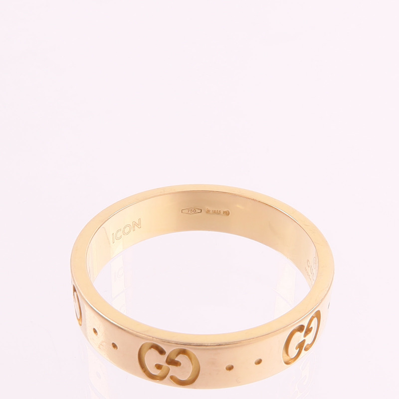 GUCCI 18K玫瑰金Gucci Icon Ring戒指-5