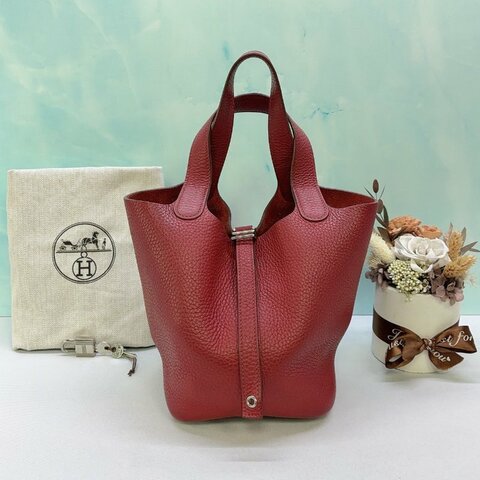 HERMES Picotin 18紅色菜籃子