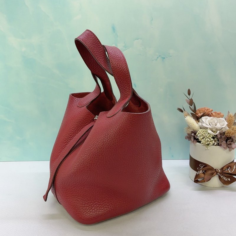 HERMES Picotin 18紅色菜籃子-2