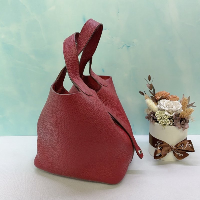 HERMES Picotin 18紅色菜籃子-3
