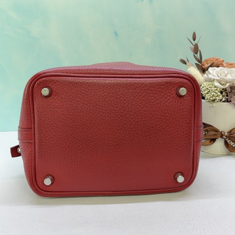 HERMES Picotin 18紅色菜籃子-7
