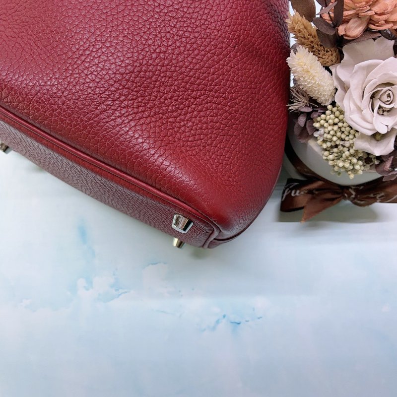HERMES Picotin 18紅色菜籃子-9