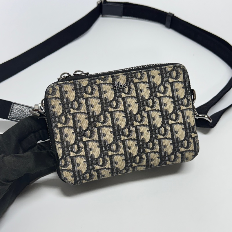 （極新🎁） Dior Oblique 緹花 經典款斜背包【專櫃價60,000】-14