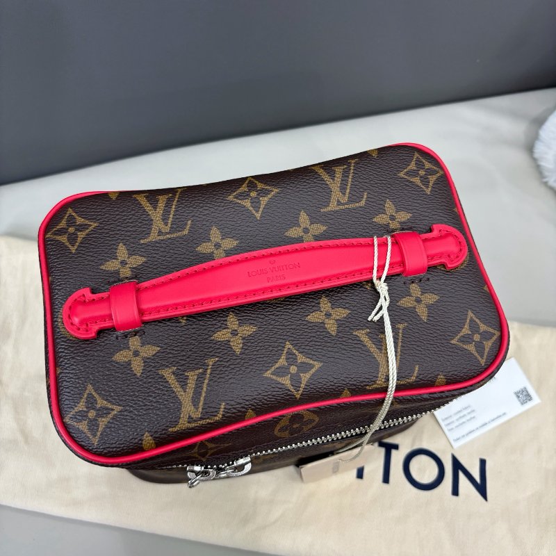 閒置新 路易威登/Louis Vuitton 老花nice化粧包 芯片款-4