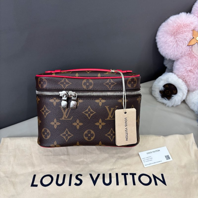 閒置新 路易威登/Louis Vuitton 老花nice化粧包 芯片款-6