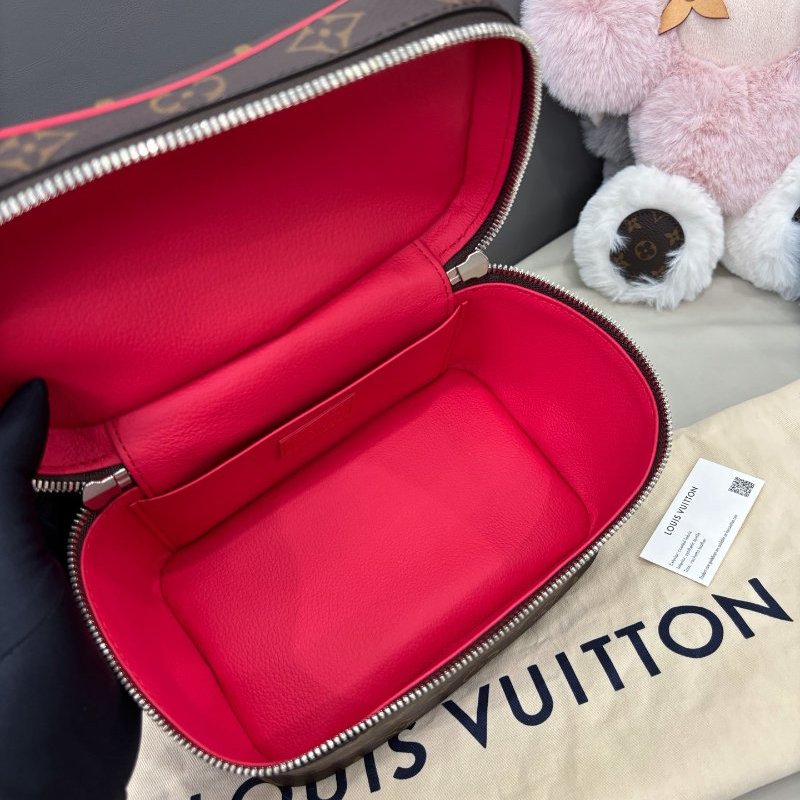 閒置新 路易威登/Louis Vuitton 老花nice化粧包 芯片款-9