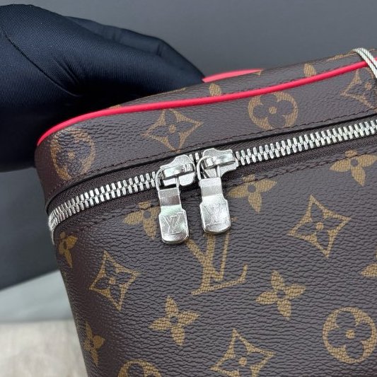 閒置新 路易威登/Louis Vuitton 老花nice化粧包 芯片款-10