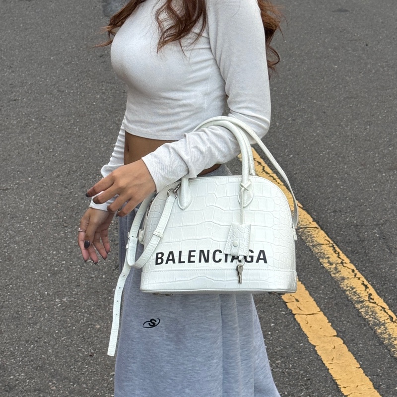 （稀有款🐊） Balenciaga 巴黎世家 鱷魚紋 斜背包【專櫃83,000】-24